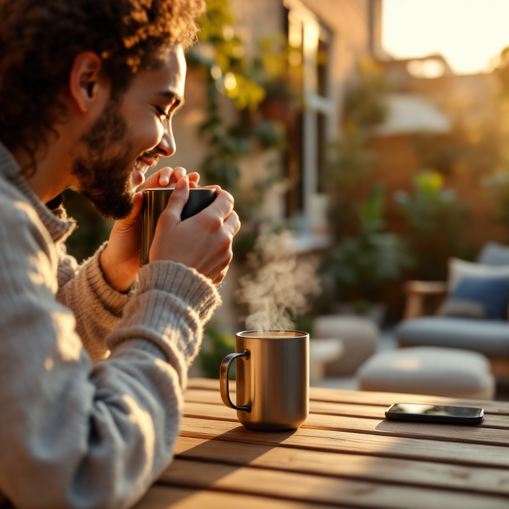 Self-Heating Smart Mug with Temperature Control