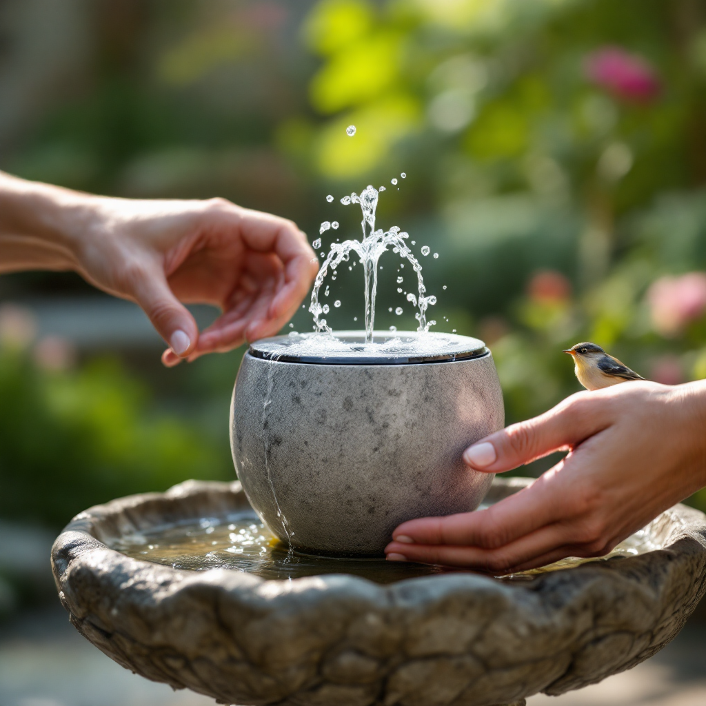 Solar Powered Water Fountain Pump