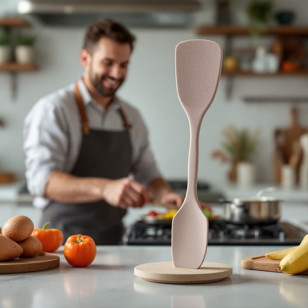 Upright Standing Silicone Spoon & Spatula